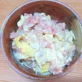 コンビーフハッシュの卵炒め